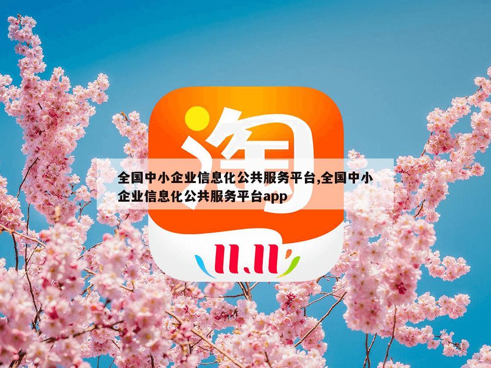 全国中小企业信息化公共服务平台,全国中小企业信息化公共服务平台app