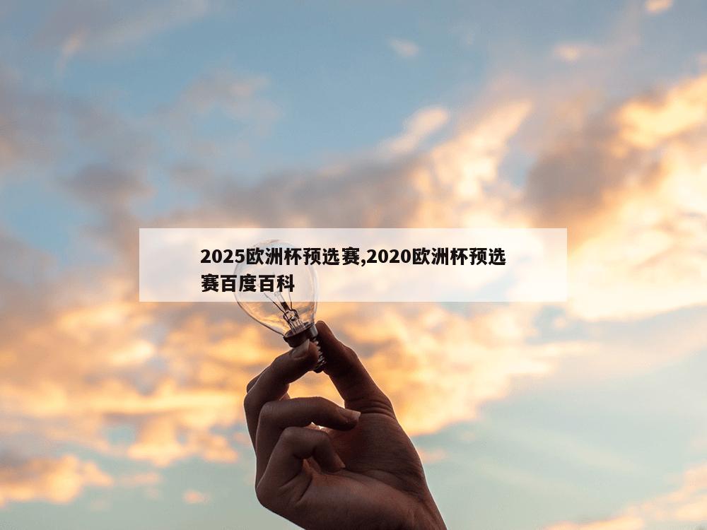 2025欧洲杯预选赛,2020欧洲杯预选赛百度百科